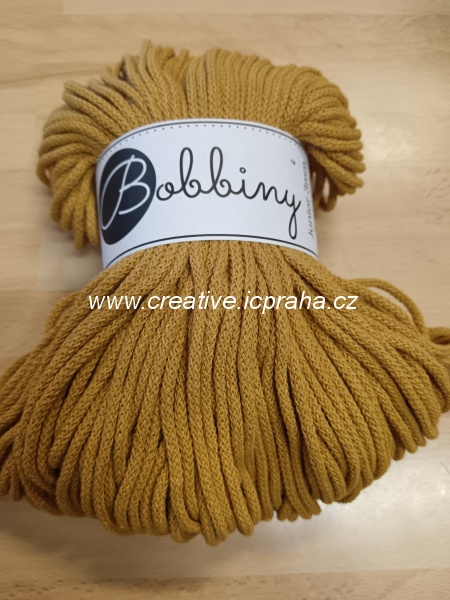 Bobbiny šňůry Junior 100m/3mm - Mustard